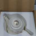 Sweejar Royal Teapot, Ceramic Tea Pot with Removable Stainless Steel Infuser, Blooming & Loose Leaf Teapot - 40 Ounce (White)