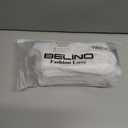 BELINO Pilates Socks for Women with Non Slip Grippers  Crew Socks for Yoga, Barre, Gym, Workout, Hospital 4 Pairs (White)