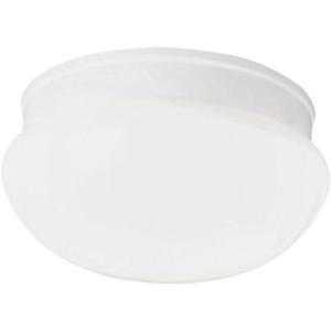Progress Lighting 2-Light 9-1/2" Close-to-Ceiling, Fitter Collection, Indoor, P3410-30, White