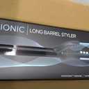 Bio Ionic Long Barrel Curling Iron with Moisture Heat Technology & NanoIonic MX Versatile Curling Wand - 1 Inch (Classic Curls), Black