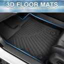 Mixsuper Bronco Sport Floor mats-Floor mat for Ford Bronco Sport 2021-2026,All Weather TPE Rubber Floor Liners Protection for Bronco Sport Accessories,2 Row Anti-Slip Car Mats, Black