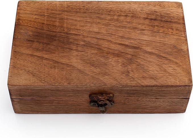 The Great Indian Bazaar Birthday Gift Ideas Handmade Decorative Wooden Jewelry Box Jewelry Organizer Keepsake Box Treasure Chest Trinket Holder Watch Box Storage Box Housewarming Gifts
