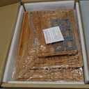 3 Pack Bamboo Cutting Board Set with Non Slip Solid Wood Cutting Boards Non Toxic Chopping Board for Kitchen Small Cutting Board Non Plastic Charcuterie Boards Meat Healthy Bread Cutting Board Sets