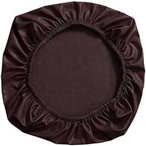 YWJLQH Modern Chair Seat Cover Slipcover Stretch for Wedding Kitchen Dining Room, Coffee, 38-52cm 3- Pack