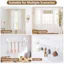 Curtain Rods No Drilling 2 Pack 32 to 86 Inch, HOTOZON 5/8 Inches No Drill Curtain Rods for Windows 55 to 82 Inches(4.5-6.8 ft), Renter Friendly Drapery Rod for Lightweight Curtains, White
