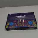 Christmas Advent Candles Set, 15 Purple and 5 Pink Taper Candles, 10" Unscented Candlesticks for Seasonal Celebrations