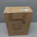 AnBaiMei 20 Gallon Aquarium Stand, Fish Tank Stand with Adjustable 3Tier Storage Shelf, Heavy Duty Reptile Breeder Turtle Tank Terrarium Rack Table for Home Office, 24" L x 12" W x 32.2" H, White