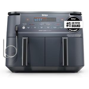 Ninja Foodi Air Fryer, 10 Qt DualZone Smart XL, 6-in-1, Grey, DZ550GY