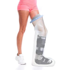 Adult Leg Cast Cover for Shower Waterproof Full Leg Shower Protector, Watertight to Keep Dry for Broken Leg Cast, Knee Replacement Surgery and Wound(Length: 40.5")