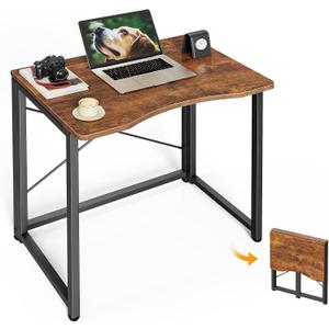 Huuger Folding Desk for Small Spaces, 23.6 Inch Foldable Computer Table, 16.5"D x 23.6"W