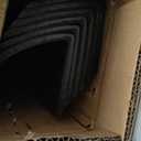 27" Rubber Garage Wall Protector Corner Guard for Parking Lot Warehouse Edge, Pack of 6