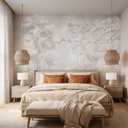 AFZEVEB-Neutral Forest Peel and Stick Wallpaper Jungle Landscape Mural