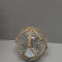 3 Pack Glass Fishing Float Nautical Lamp Coastal Beach Decor Nautical LED Light up Glass Buoy for Coastal Beach Decor (Classic Color)