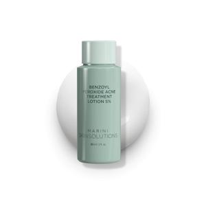 Marini SkinSolutions Benzoyl Peroxide Acne Treatment Lotion 5% - Targets & Treats Acne-Prone Skin - Clears Pores & Excess Oil - Made in the USA - 2 fl oz
