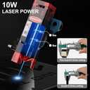 Twotrees TTS-10 Pro Laser Engraver,10000mW High Precision Laser Engraving Machine,Laser Cutter,30000mm/min Speed,0.069mm Laser Spot Engraver Machine for DIY,Wood,Metal,Acrylic,Glass,Stainless Steel