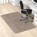 Blvornl Office Chair Mat - 35" x 48" Desk Chair Mat for Hard Wood and Tile Floor, Large Anti-Slip Hard Floor Protector, PVC Mat Desk Rug, Dark Brown