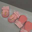 QUMY Dog Shoes for Large Dogs, Medium Dog Boots & Paw Protectors for Winter Snowy Day, Summer Hot Pavement, Water-Resistant in Rainy Weather, Outdoor Walking, Indoor Hardfloors Skid-Resistant Sole (Size 5: 2.4''x2.8''(W*L) (Pack of 4))