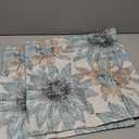 Light Blue and Brown Pillow Covers 18x18 Set of 2 Retro Sunflower Flowers Print Decorative Throw Pillows Outdoor Modern Art Floral Pillowcase Square Linen Cushion Case for Home Sofa Couch Bed