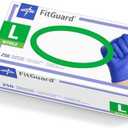 Medline FitGuard Touch Nitrile Exam Gloves, 250 Count, Small, Powder Free, Disposable, Not Made with Natural Rubber Latex