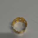 DII Decorative Basic Intertwined Napkin Ring Set, Gold, 6 Count (One Size)