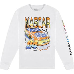 NASCAR Vintage Daytona 500 Shirt Racing Mens Graphic Long Sleeve T-Shirt (Medium)