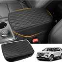 Center Console Cover Pad for Ford 2011-2019 Explorer Accessories Leather Material Waterproof Scratch & Wear Resistant Interior Armrest Cover