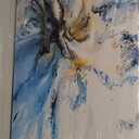 DZL Art A74962 Large Abstract Canvas Wall Art For Living Room Decoration Abstract Watercolor Picture Canvas Prints Painting for for Office Wall Decor Home Decorations (48"L x 24"W)