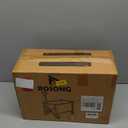 ROSONG Collapsible Wagon Cart with Wheels Foldable - Folding Utility Heavy Duty Wagons Carts for Grocery Sports Garden Shopping Camping Wheelbarrows (Black, 120L)