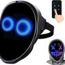 LED Mask Face Transforming, App-Controlled Light Up Mask with Gesture Sensing, DIY Custom Display, Rechargeable LED Mask for Halloween, Party & Cosplay