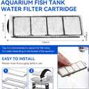 Aquarium Fish Tank Water Filter Cartridge Fit for Coralife Biocube Filter 14 16 29 32 Gallon Aquarium, Bio-Cube Filter Cartridge Dual-Action Filtration for Keeping Water Crystal Clear,4PCS