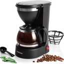 Mixpresso Drip Coffee Maker Coffee (6 Cups), Black (5 Cup Standard)