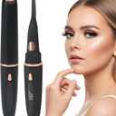 USB-Rechargeable Heated Eyelash Curler with LED Display - 3 Temp Settings