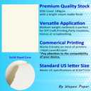 100 Sheets 65lb Cream Cardstock, 8.5" x 11", Printer Off-White Paper for DIY Craft Card Making Premium Card Stock Blank Invitation Paper Greeting Cards, 65LB Cover 180 GSM