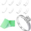 Invisible Ring Size Adjuster for Loose Rings Ring Adjuster Sizer Fit Thin Rings with Jewelry Polishing Cloth