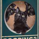 Black Cat Bathroom Decor  Are You Pooping Cat Sign, Vintage Cat Wall Decor Art for Home, Apartment, Restroom, Quirky Retro Bathroom Poster for Cat Lovers by Opix Design