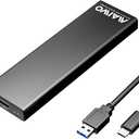 MAIWO M.2 SATA SSD Enclosure, USB3.2 Gen1 Type-C to SATA NGFF Based M.2 Solid State Drive Adapter Reader, Support B+M Key, Aluminum (K1688S)