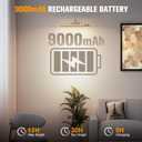 15.7'' Picture Lights for Wall with Motion Sensor, 9000mAh Rechargeable Battery Operated Poster Lights for Paintings, Portraits, Wall Decor, Gold