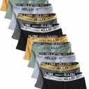 Men's Breathable Boxer Briefs 10-Pack - Airflow Anti-Friction, Moisture Wicking Quick-Dry Underwear Multipack (Multicolour)