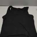 SOLY HUX Women's Plus Size Square Neck Sleeveless Crop Tank Top Casual Basic Tops (XX-Large Plus, Plain Black)