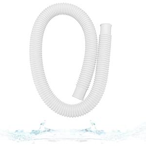1.5 Above Ground Pool Hose Replacement  Pool Pump Hose, Compatible with Intex, Coleman & Summer Waves Filters (1 PACK White)