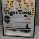 DOK TigerToes Premium NonSlip Dog Socks for Hardwood Floors  ExtraThick Grip That Works Even When Twisted  Prevents Licking, Slipping, and Great for Dog Paw Protection  Size Medium