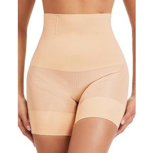 High Waist Tummy Control Shapewear Shorts - Seamless Body Shaper for Women | 3D Glute Lift & Thigh Slimmer. Anti-Roll Steel Bone Support. Invisible Under Dresses. Ideal for Weddings & Postpartum. (XL)