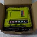 Replacement for Ryobi 40V Battery Charger, OP401 Charger Compatible with Ryobi 40V Lithium Battery OP4040 OP4050 OP4050A OP40601 OP4026 OP4015 OP4030 Fast Charger
