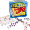 University Games, Spinner Game of Wild Dominoes in On-the-go Travel Tin , for 2 to 8 Players Ages 6 and Up