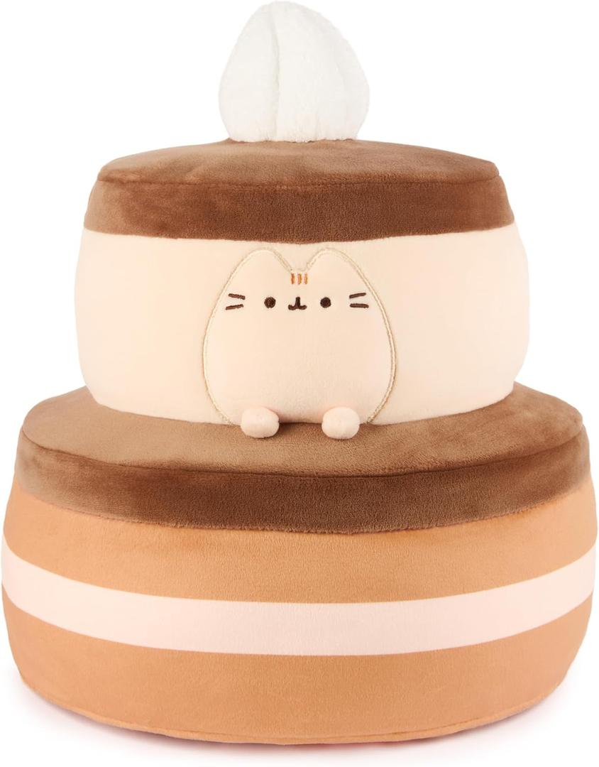 GUND Pusheen Chocolate Cake Squisheen 11-Inch Squishy Plush Toy; Ages 8+, One Size