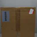 20 Ceiling Fan with Light, Dimmable LED Timing with Remote Control, 5 Invisible Reversible Blades Semi Flush Mount Low Profile Fan, Arc Wooden Frame