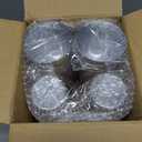 I00000 200 Pack Gold Plastic Cups, 9 Oz Elegant Clear Plastic Cups Gold Rimmed Disposable Wine Glasses Fancy Disposable Party Cup Wedding Cup Drinking Tumblers Cocktail Glasses Perfect for Party