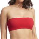 Seafolly Women's Bandeau Tube Bikini Top Swimsuit (2, Sea Dive Chilli Red)