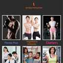 Chest Expander Exercise Resistance Bands Adjustable Hand Gripper Arm Pull Bar Arm Muscle Exerciser with 5 Springs Strength Trainer for Home Gym Muscle Training Exerciser,Red