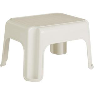 Rubbermaid Roughneck Step-Stool Bisque Lightweight Holds up to 300 pounds Ideal for Kitchen-Bath Skid-Resistant